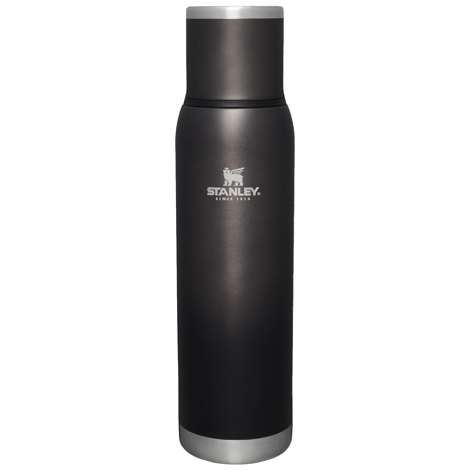 Stanley 1.1 QT Adventure To Go Bottle with Insulated lid in Charcoal Black