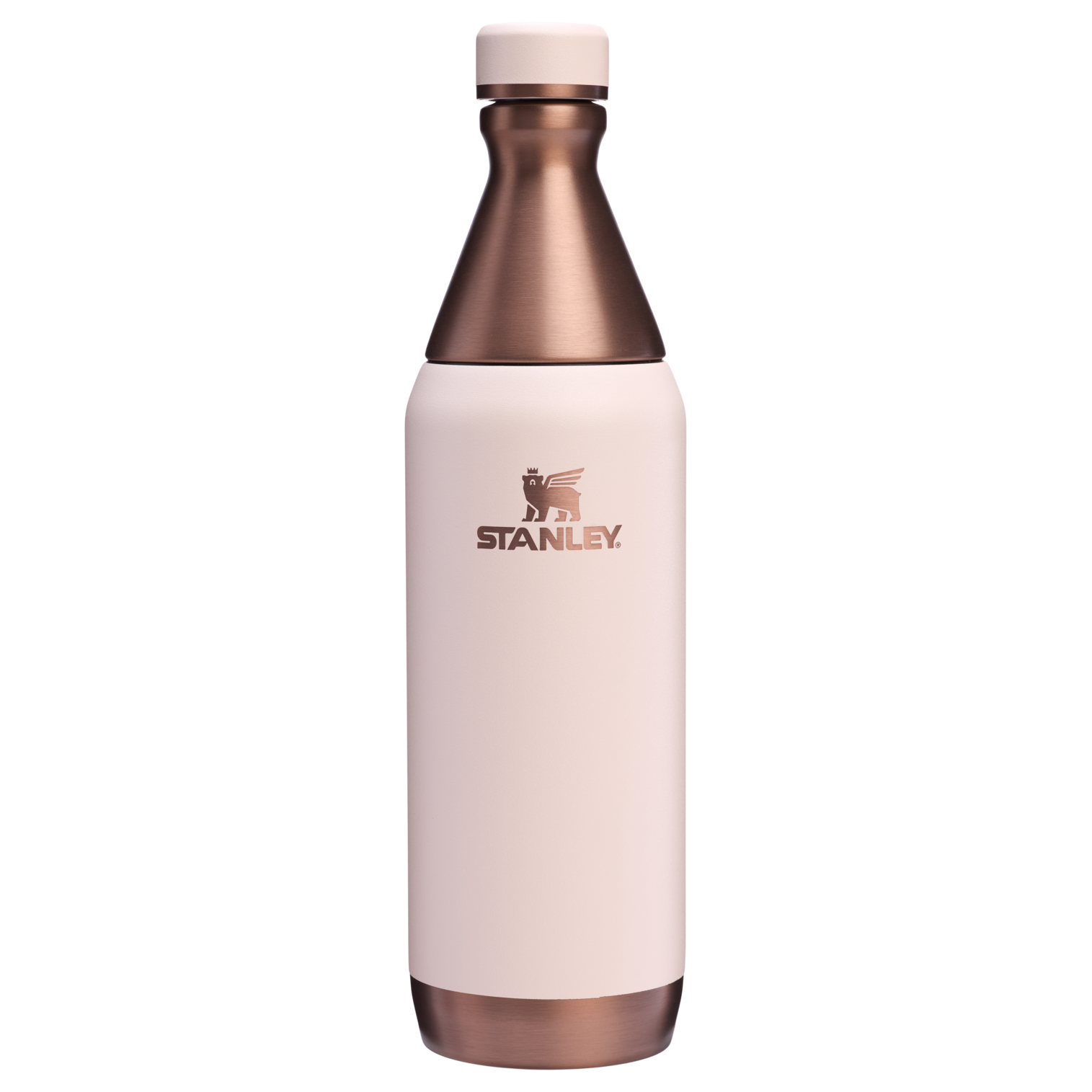 Stanley All Day Slim Water Bottle 20 OZ In Gilded Sugar Pink