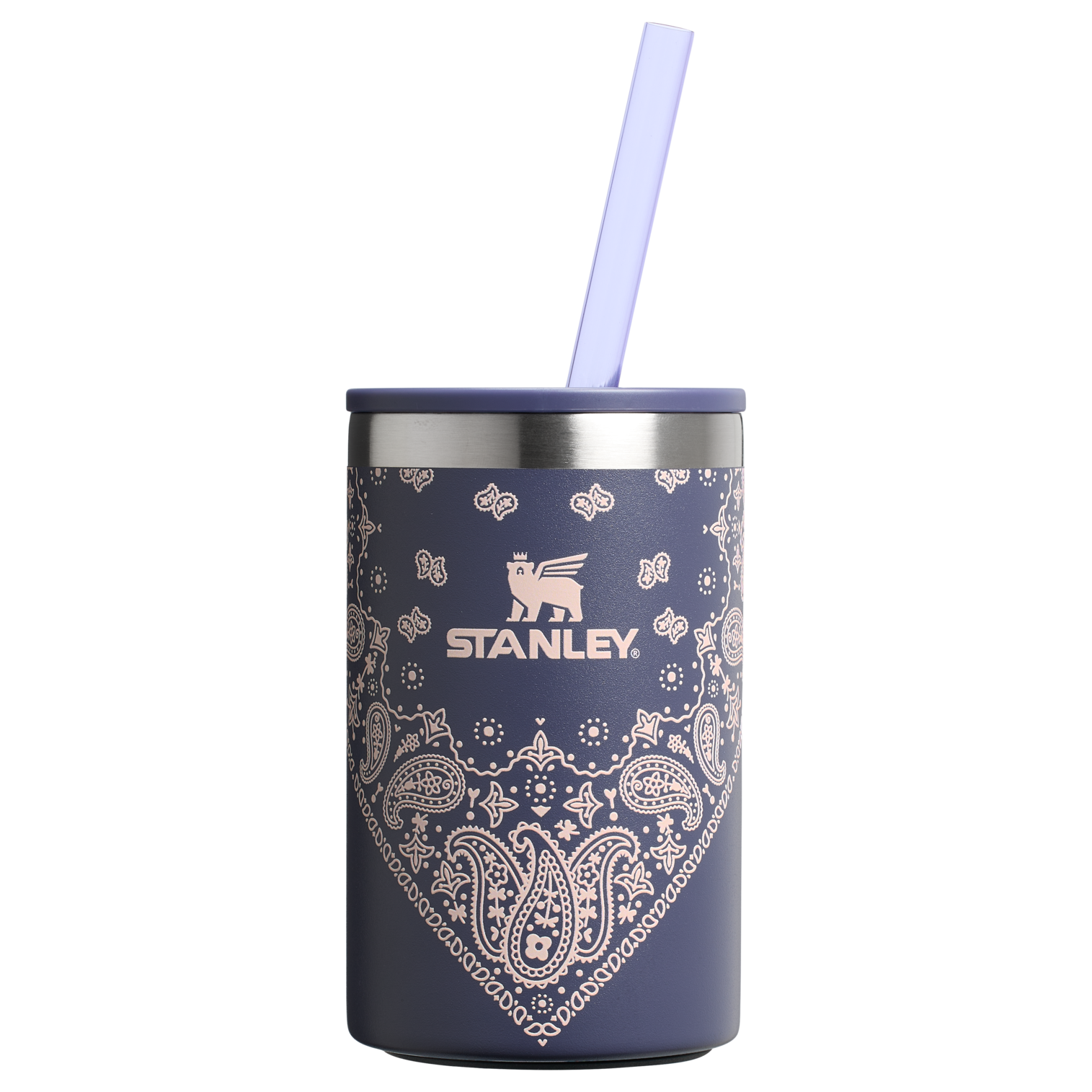 Stanley 10 OZ Everyday Stainless Steel Can Cooler In Blue Corn Paisley