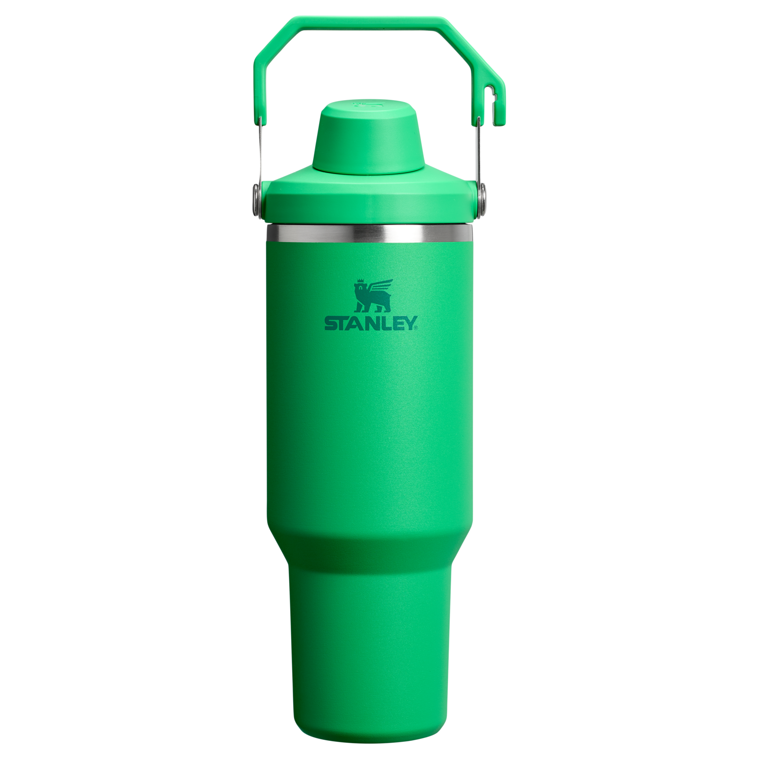 Stanley 40 OZ Ice Flow Fast Flow Insulated Tumbler In Meadow Green