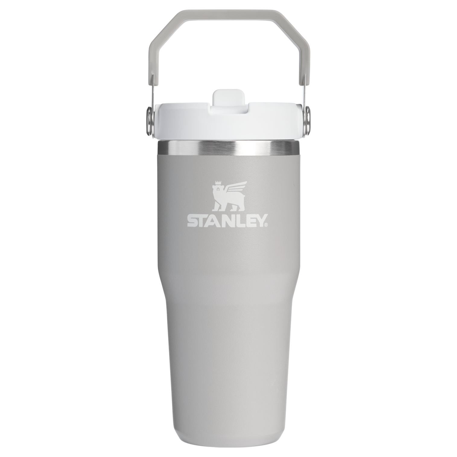 Stanley 14 OZ Ice Flow Flip Straw Insulated Tumbler In Ash Grey