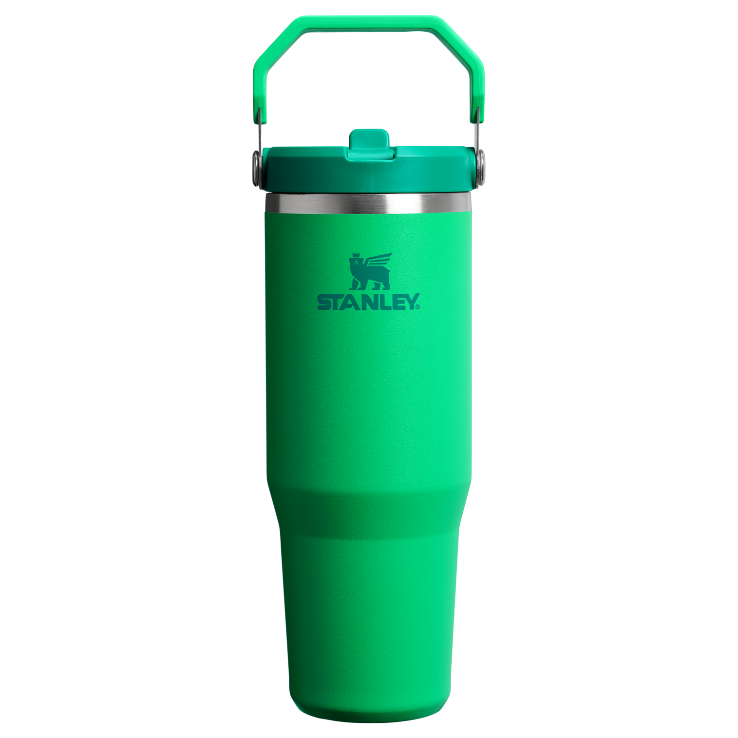 Stanley 30 OZ IceFlow Flip Straw Insulated Tumbler In Meadow Green