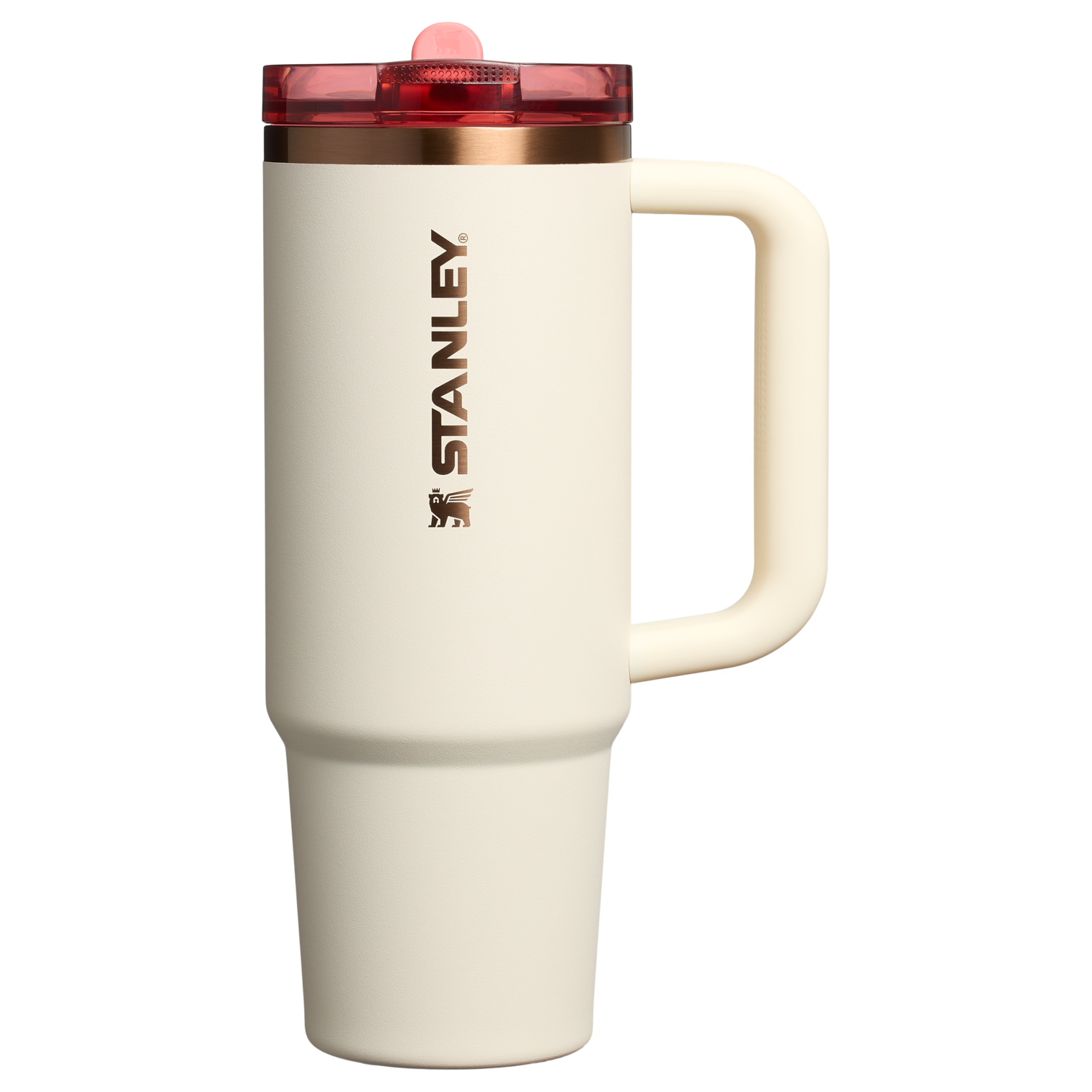 Stanley 30 OZ Quencher Flip Straw ProTour Stainless Steel Tumbler In Cream Rose Gold From The Oasis Collection