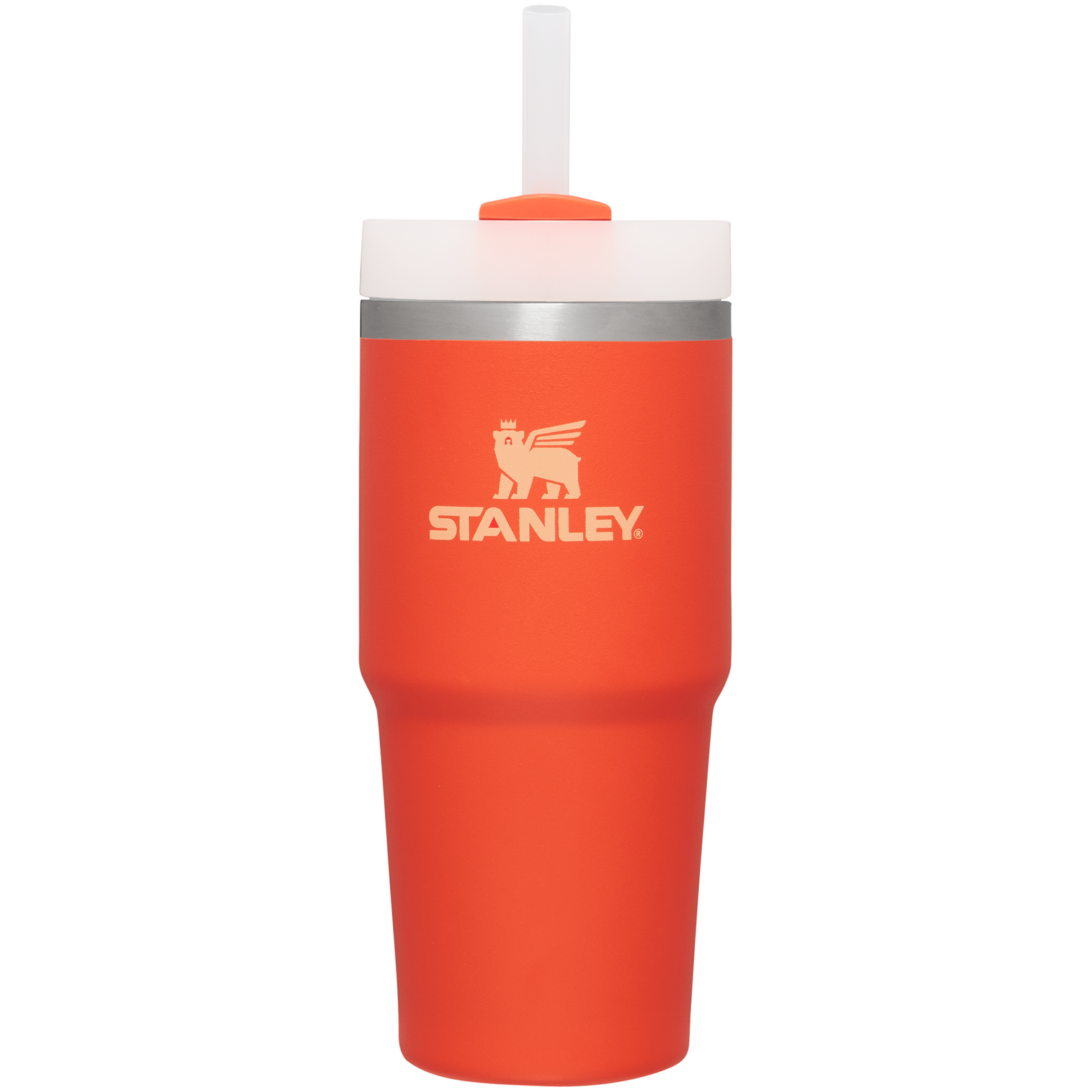 Stanley 14 OZ Quencher FlowState Insulated Tumbler In TIgerlily Orange