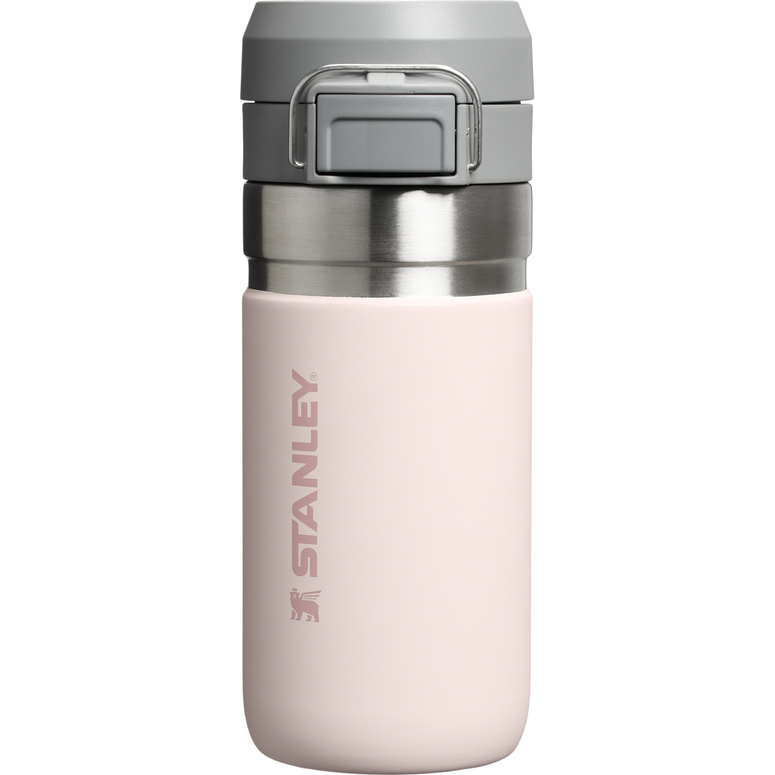 Stanley 16 OZ Quick Flip Go Water Bottle In Rose Quartz Pink
