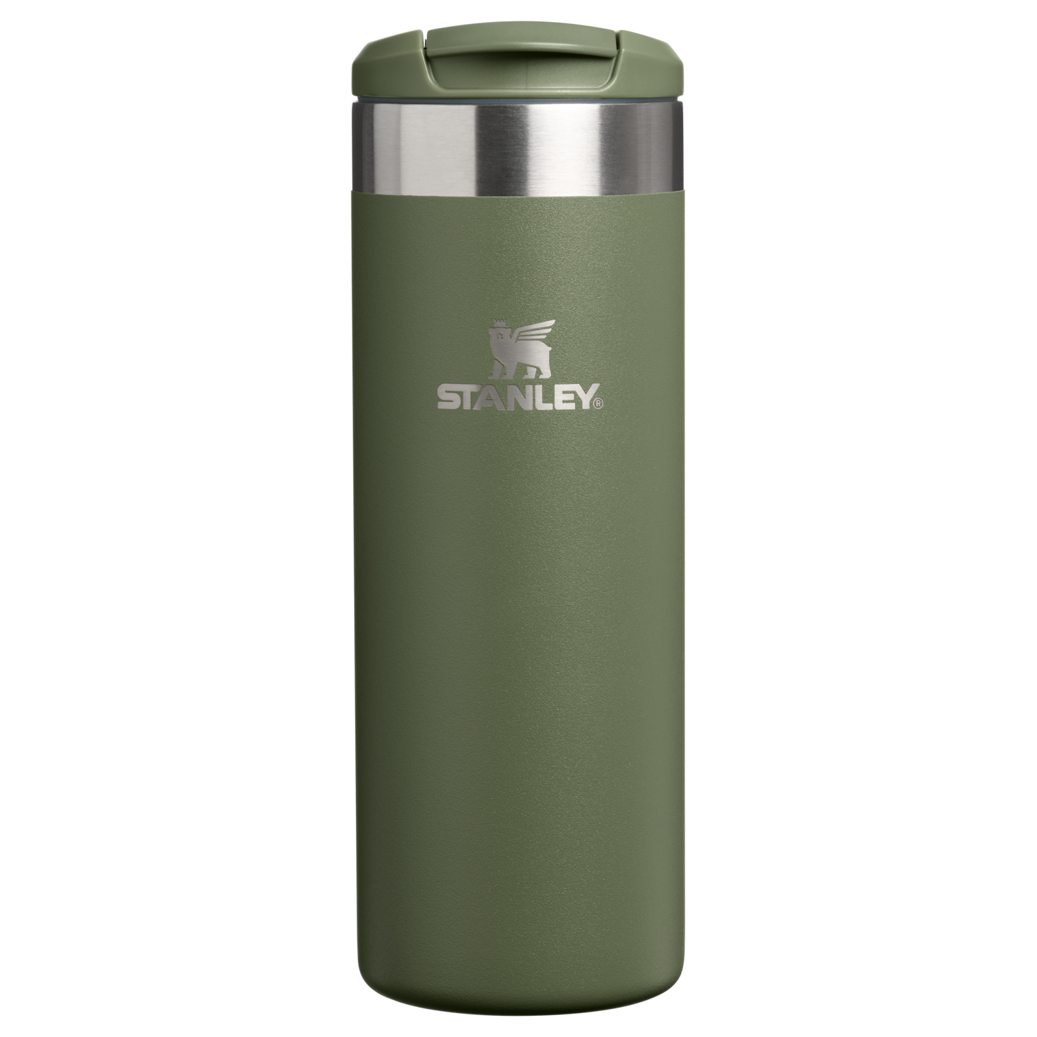 Stanley 16 OZ Transit Flip Top Stainless Steel Mug In Dried Pine Green