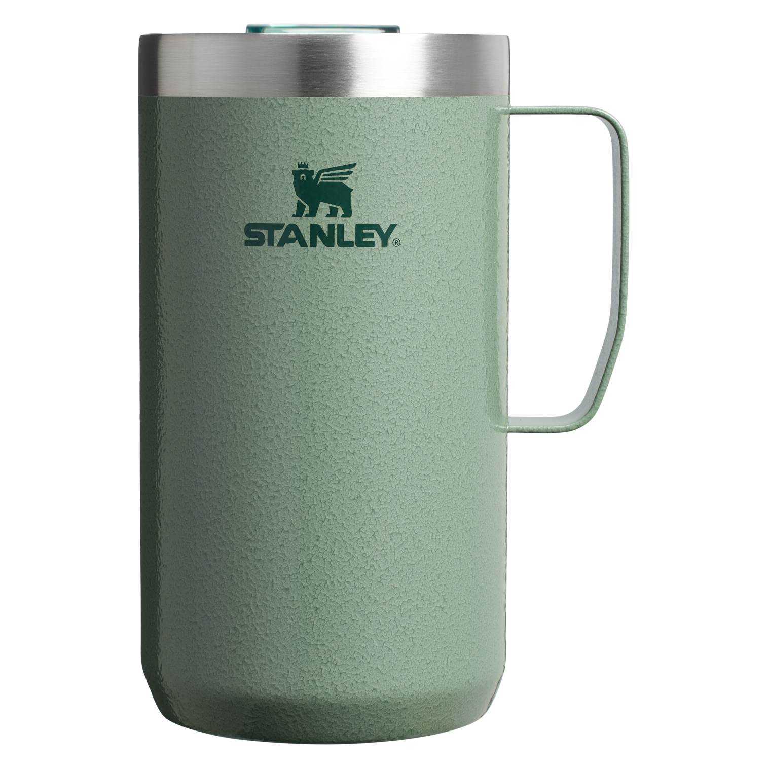 Stanley 24 OZ Stay Hot Camp Mug In Hammertone Green