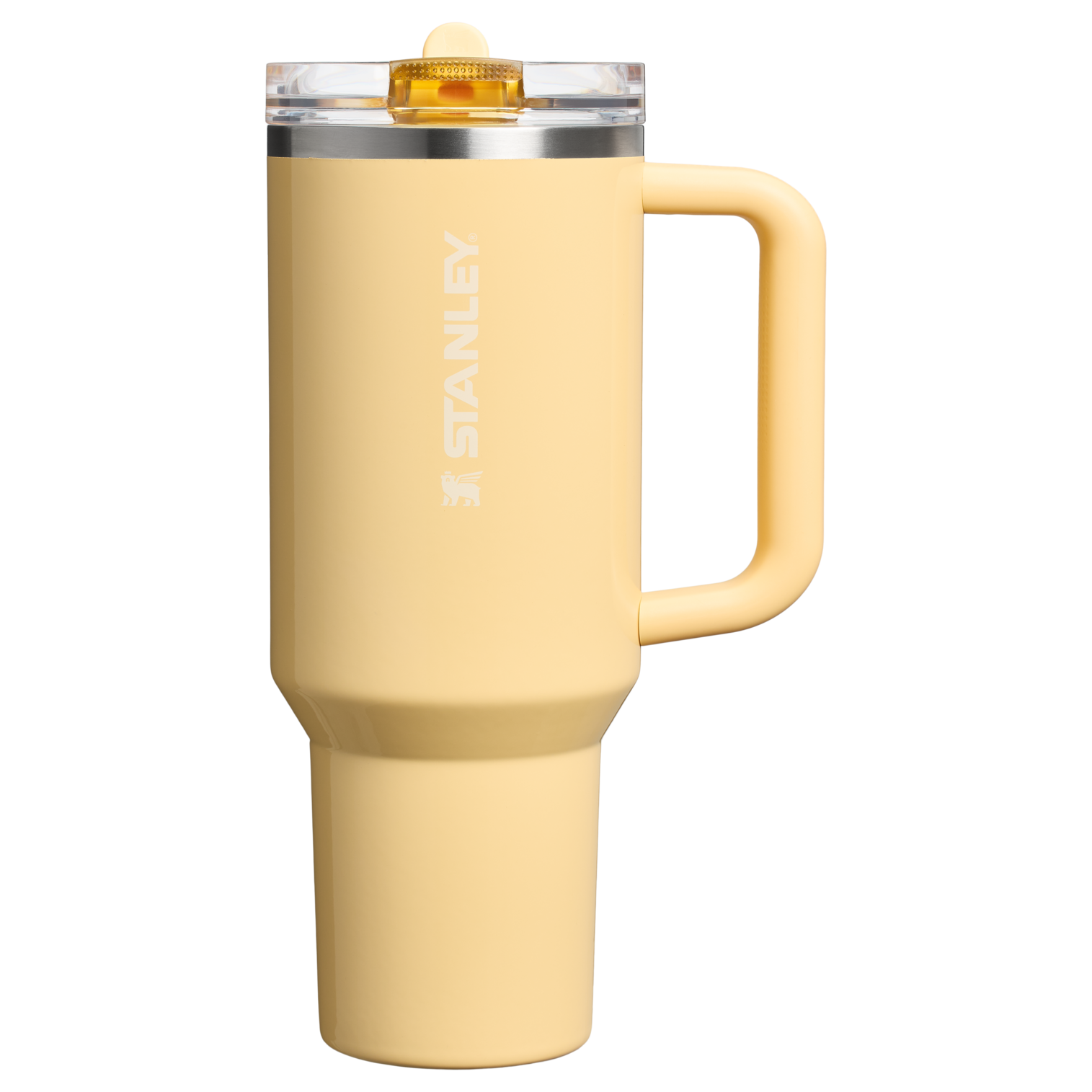 Stanley 40 OZ Quencher Flip Straw ProTour Stainless Steel Tumbler In Butter Yellow From The Oasis Collection