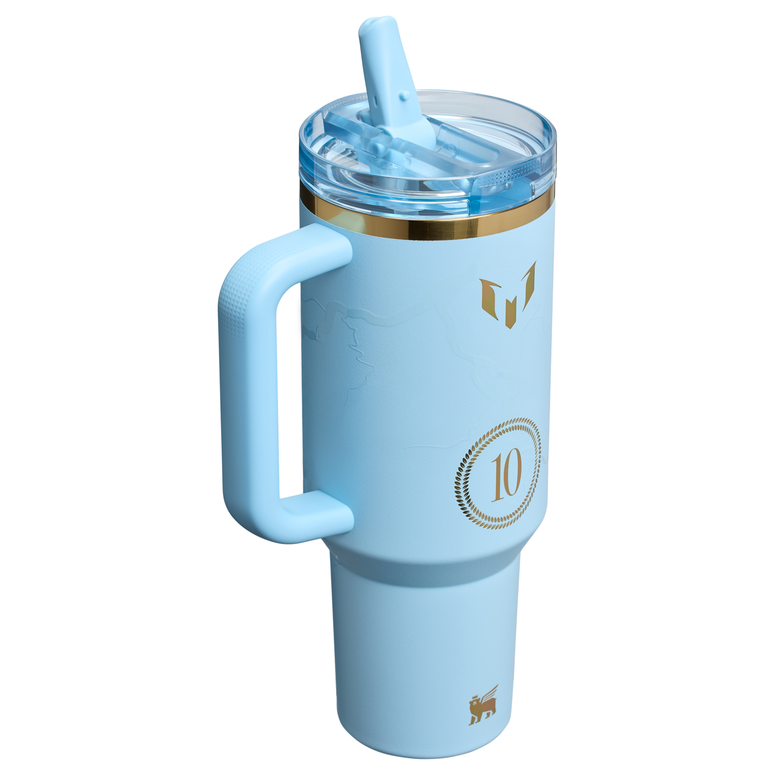 Stanley Messi 40 Quencher Stainless Steel Quencher In Striker Blue With Gold Accents